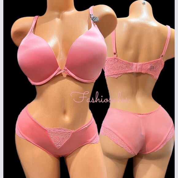 Victorias Secret Set Very Sexy Bombshell Add-2-Cups Push Up bra & Cheeky 36C / L - Picture 1 of 5